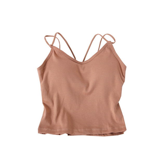 Dnevna ženska majica bez rukava na tanke naramenice