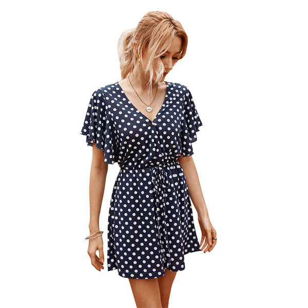 Casual γυναικείες φόρμες με κοντά μανίκια και ψηλή μέση