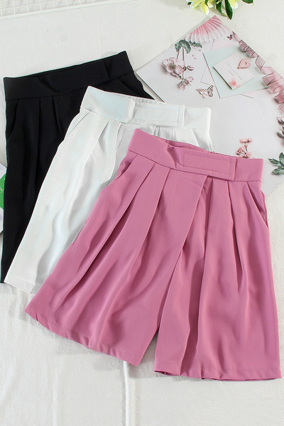 Ежедневни дамски къси панталони с висока  талия