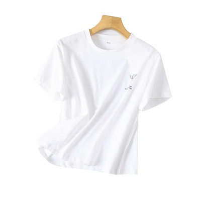 Tricou scurt lat cu imprimeu color