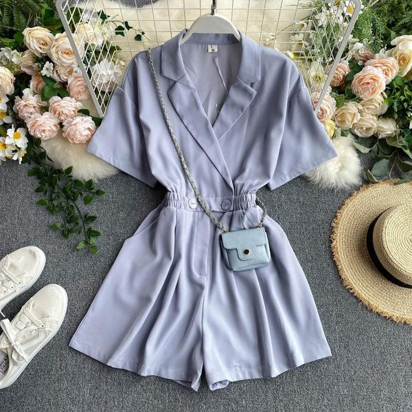 Γυναικείες ολόσωμες φόρμες με λαιμόκοψη και ελαστική μέση