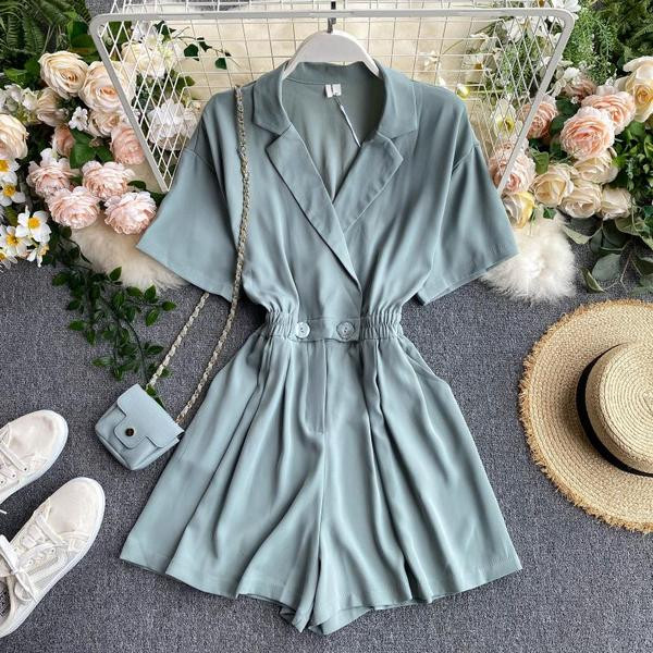 Γυναικείες ολόσωμες φόρμες με λαιμόκοψη και ελαστική μέση