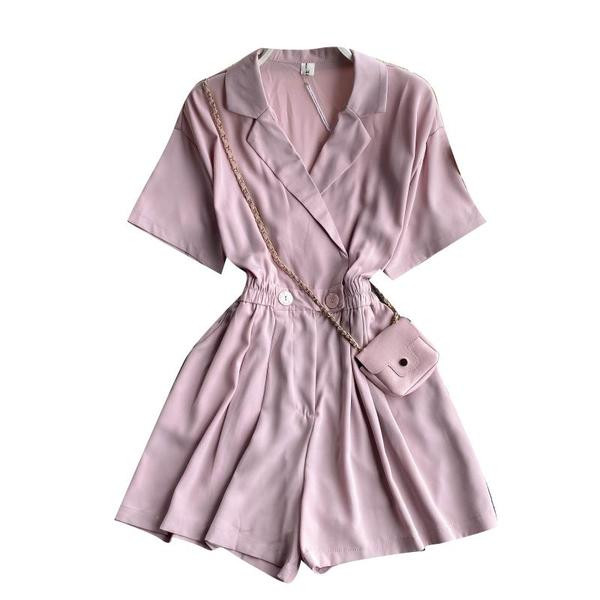 Γυναικείες ολόσωμες φόρμες με λαιμόκοψη και ελαστική μέση