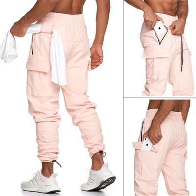 НОВ модел мъжки панталон с висока талия,джоб и връзки 