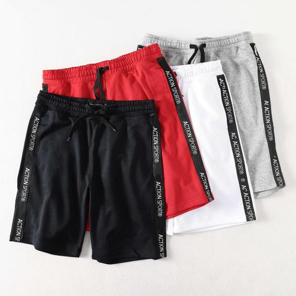 Κοντά σπορ-casual ανδρικά σορτς με πλευρική άκρη