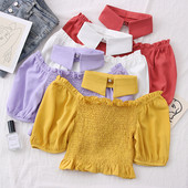 Bluza de dama model nou cu decolteu oval Model Slim
