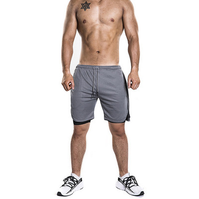 NOUL model de pantaloni scurți sport pentru bărbați cu buzunare și cravate