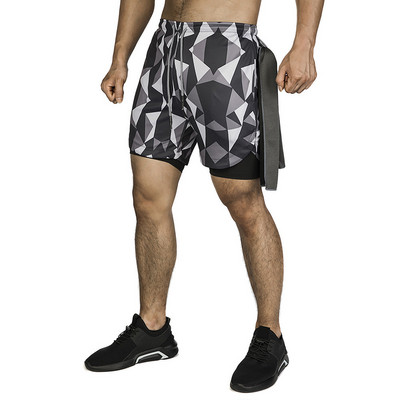 NOUL model de pantaloni scurți sport pentru bărbați cu buzunare și cravate