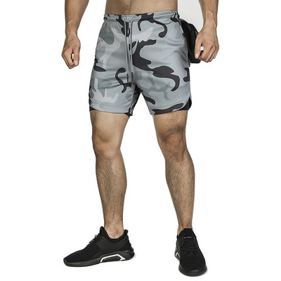 NOUL model de pantaloni scurți sport pentru bărbați cu buzunare și cravate