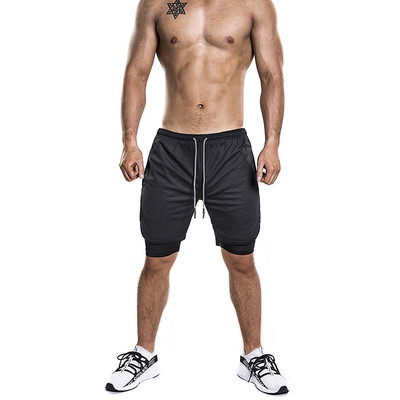 NOUL model de pantaloni scurți sport pentru bărbați cu buzunare și cravate