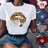 Ženska majica s aplikacijom, kratkih rukava i ovalnog izreza