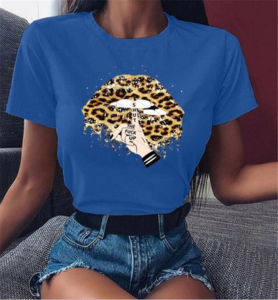 Ženska majica s aplikacijom, kratkih rukava i ovalnog izreza