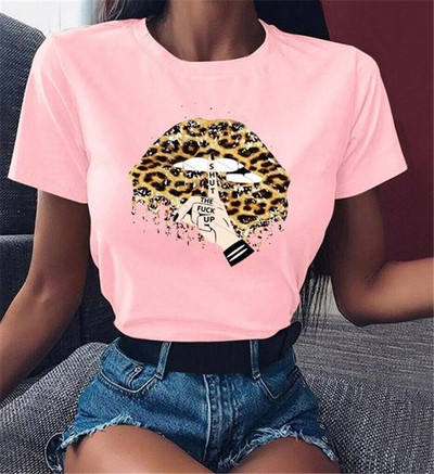 Ženska majica s aplikacijom, kratkih rukava i ovalnog izreza