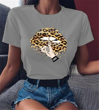 Ženska majica s aplikacijom, kratkih rukava i ovalnog izreza