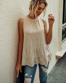 Maieu casual dama cu decolteu oval - model decupat