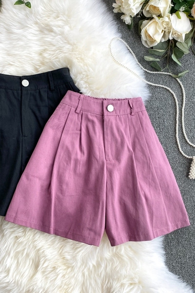 Női rövidnadrág magas derékkal