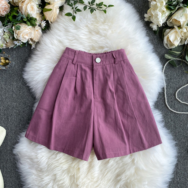 Női rövidnadrág magas derékkal