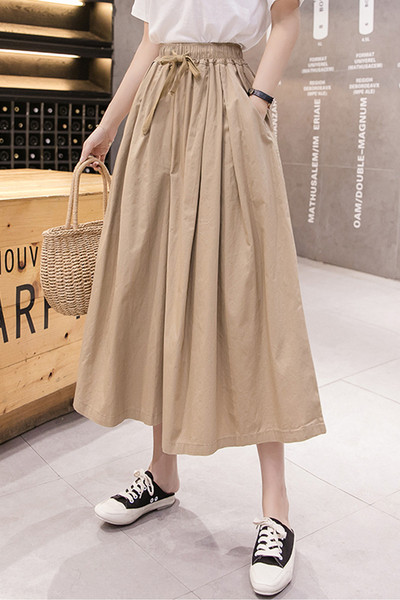 Moderne ženske duge široke hlače s visokim strukom i vezicama