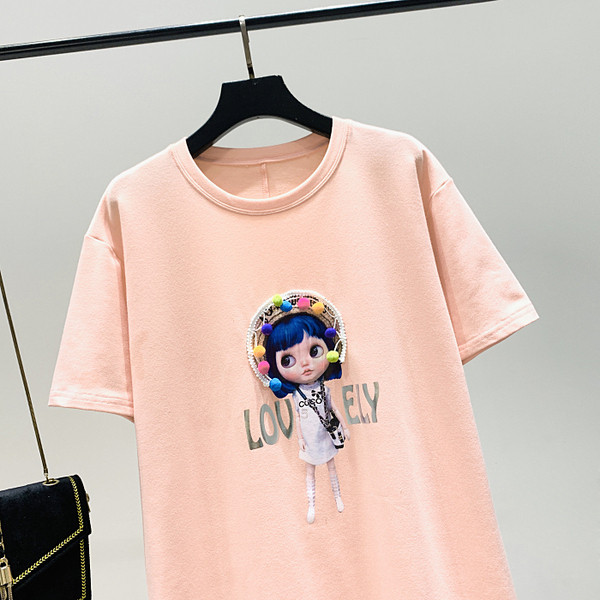 Нов модел дамска рокля с овално деколте и щампа