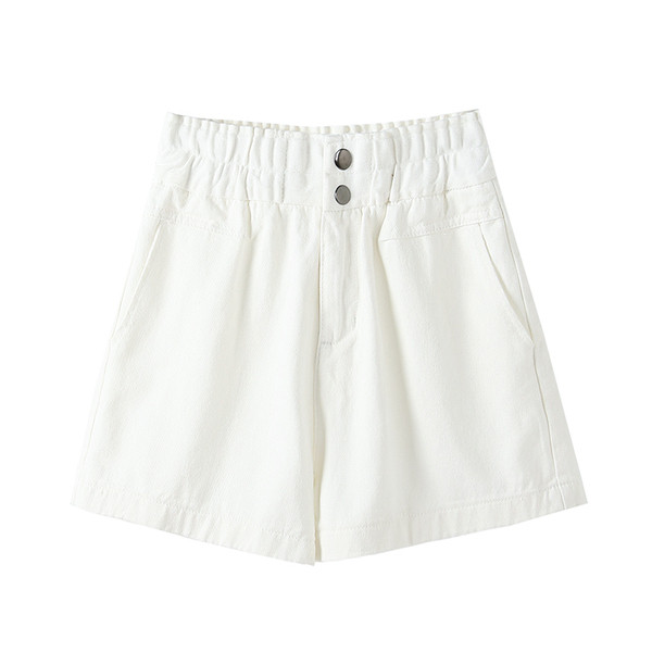 Нов модел къси панталони с висока ластична талия 