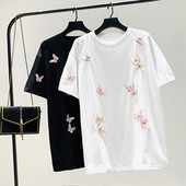 Tricou casual dama cu element 3D si decolteu rotund