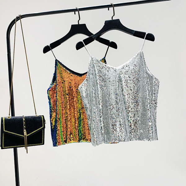 Νέο μοντέλο γυναικείο αμάνικο μπλουζάκι με πούλιες και λεπτούς ιμάντες