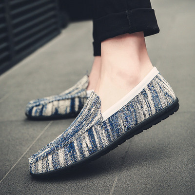 Mocasini casual pentru bărbați cu model cu model