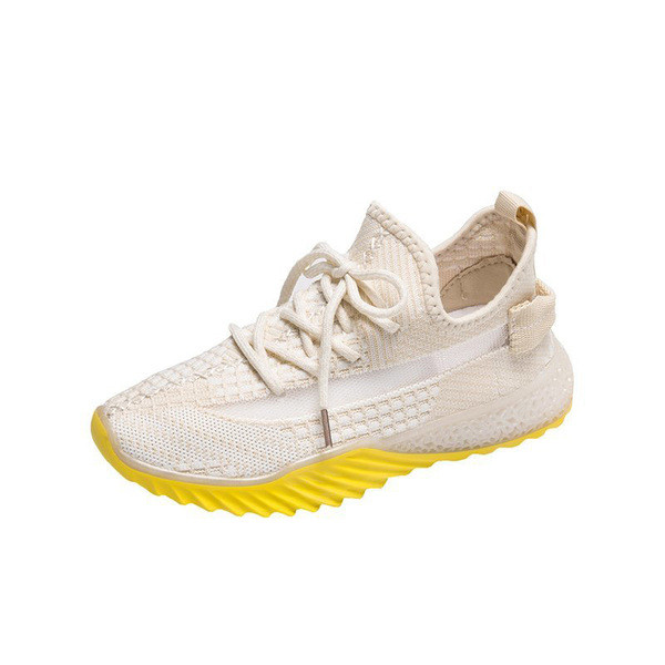 Női hétköznapi tavaszi tornacipő fűzővel és lapos talppal