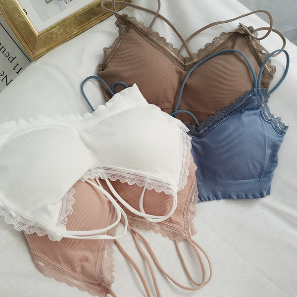 Γυναικείο μπουστάκι με σταυρωτά λεπτά λουριά