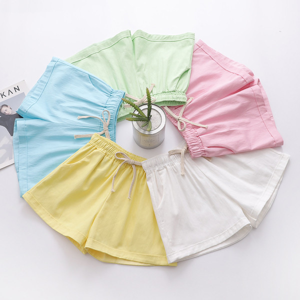 Casual γυναικεία σορτς με κορόνια και ψηλή μέση