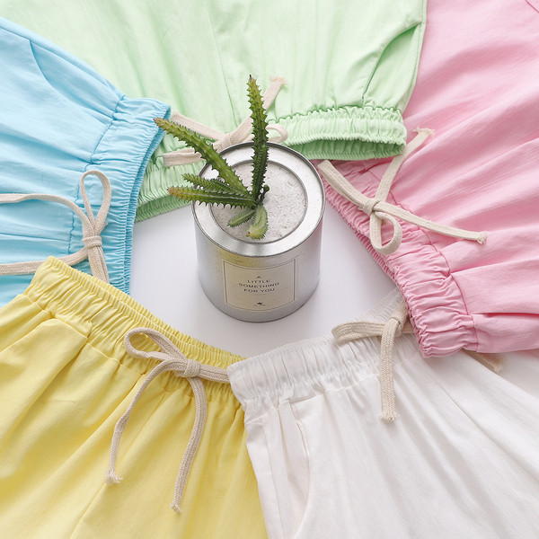 Casual γυναικεία σορτς με κορόνια και ψηλή μέση