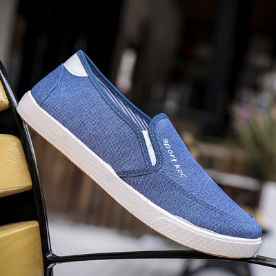 Ежедневни мъжки мокасини с надпис