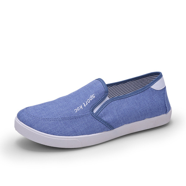 Ежедневни мъжки мокасини с надпис 