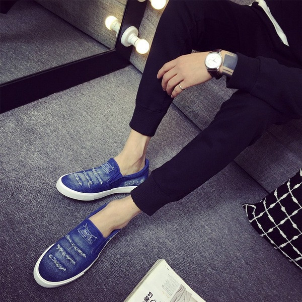 ΝΕΟ μοντέλο ανδρικά μοκασίνια τζιν