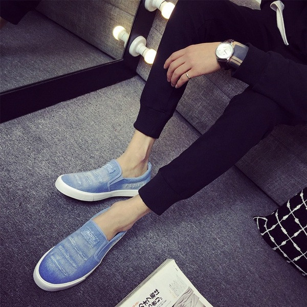 ΝΕΟ μοντέλο ανδρικά μοκασίνια τζιν