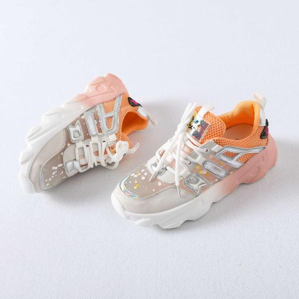 Νέο μοντέλο γυναικεία αθλητικά παπούτσια με τραχιά σόλα από οικολογικό δέρμα