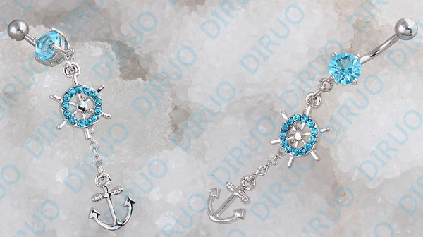 Γυναικείο  σκουλαρίκι για το ομφαλό από ανοξείδωτο ατσάλι