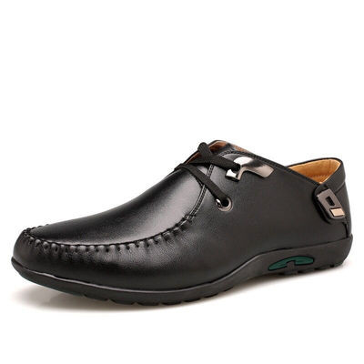 Ανδρικά έκο δερμάτινα παπούτσια με επίπεδη σόλα