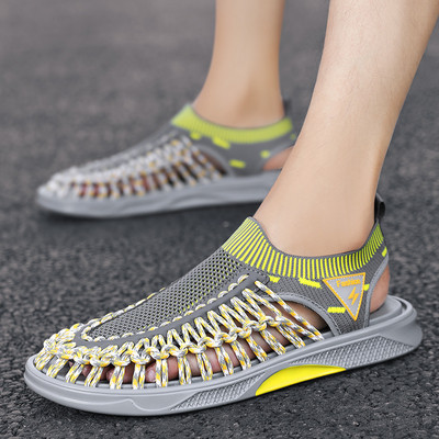 Нов модел удобни мъжки  сандали без закопчаване с ластик