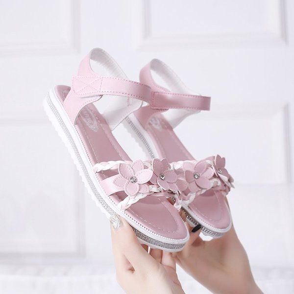 Νέο μοντέλο παιδικά σανδάλια για κορίτσια με τρισδιάστατο στοιχείο από οικολογικό δέρμα