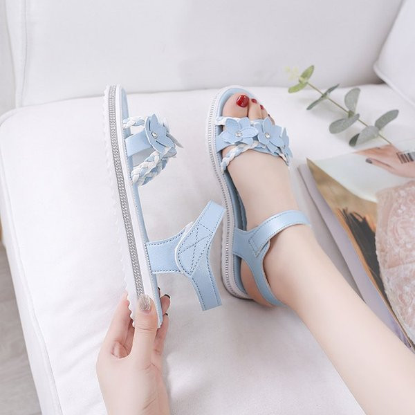 Νέο μοντέλο παιδικά σανδάλια για κορίτσια με τρισδιάστατο στοιχείο από οικολογικό δέρμα