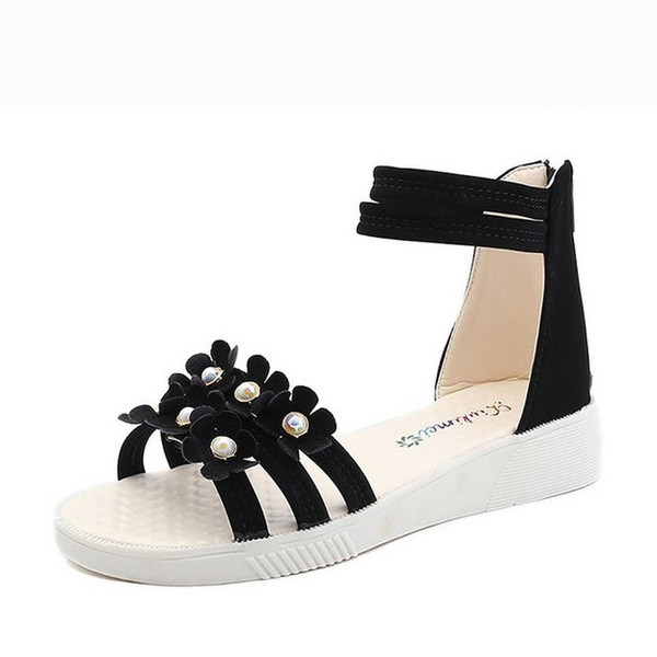 Casual παιδικά σανδάλια με διακόσμηση πέτρες για κορίτσια