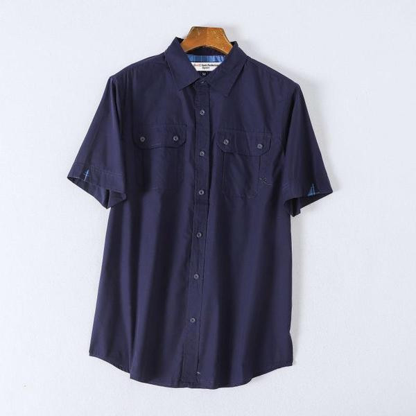 Meeste vabaaja särk lühikeste varrukate ja taskutega