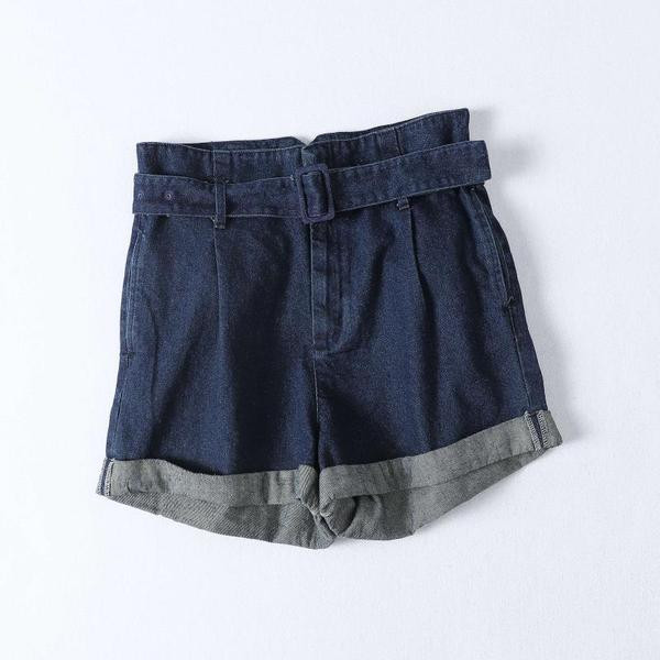 Új rövid farmer modell magas derékkal és övvel