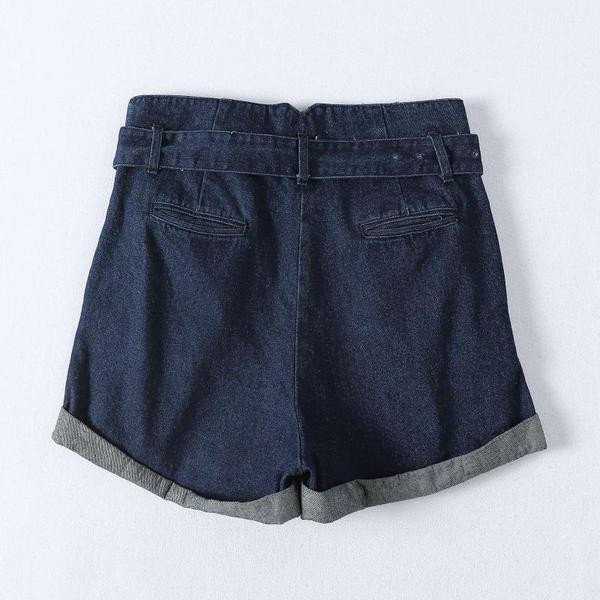 Új rövid farmer modell magas derékkal és övvel