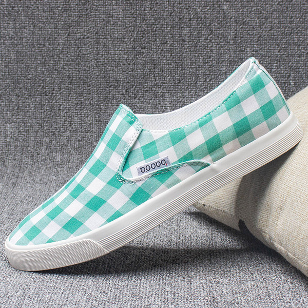 Νέο μοντέλο casual ανδρικά καρό μοκασίνια 