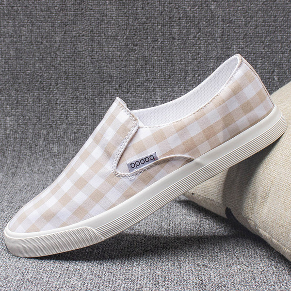 Νέο μοντέλο casual ανδρικά καρό μοκασίνια 