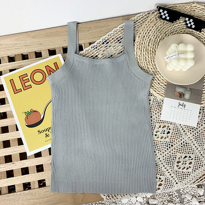 Καθημερινό γυναικείο αμάνικο με λεπτούς ιμάντες σε διάφορα χρώματα