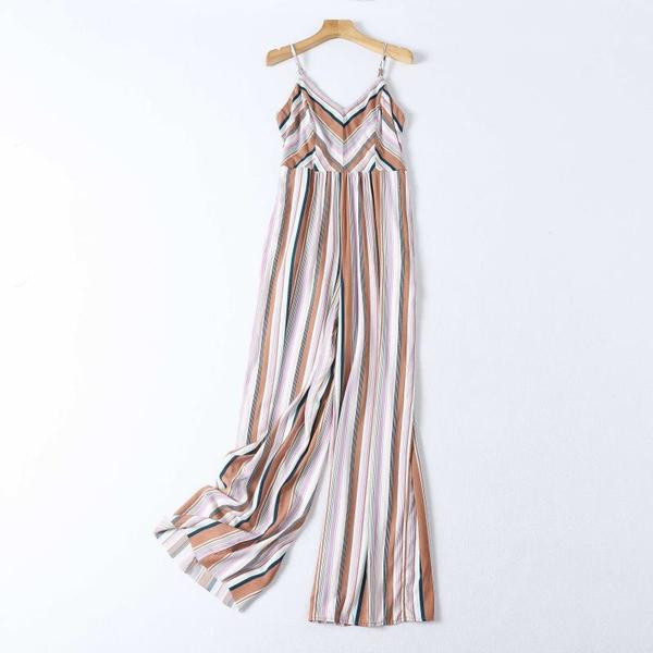 Μοντέρνα γυναικεία ολόσωμη φόρμα με λεπτούς ιμάντες