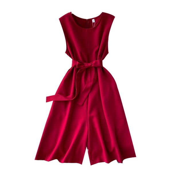 Női alkalmi 3/4-es overall szalaggal és cipzárral